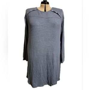 🔖👉🎉NWT🎉Market & Spruce Oversized Long Sleeve Sweater Dress Blue Sz 2x